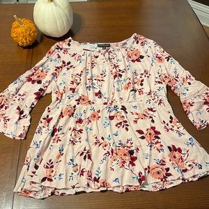 Lane Bryant Pink Floral Top - 18/20